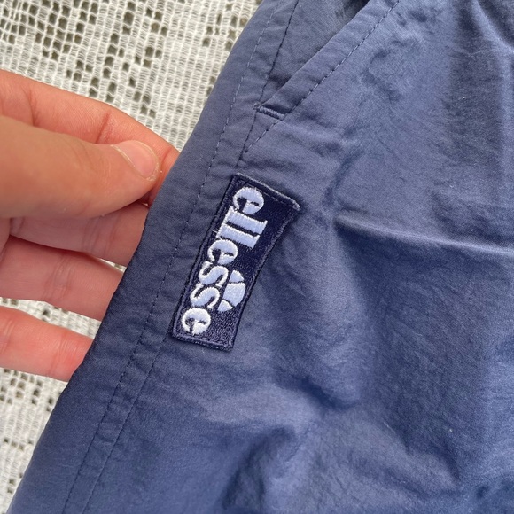 90s vintage Ellesse track pants navy blue size xl - Picture 2 of 4